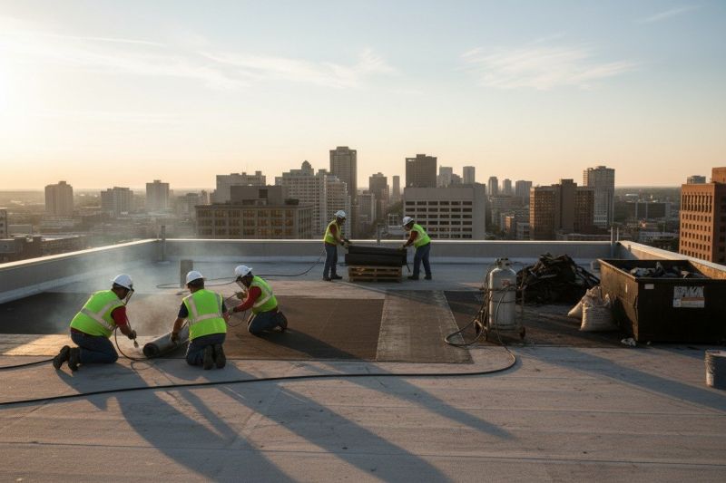 Tar Roof Repair detail